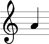 Stimmton a' – Notenbeispiel