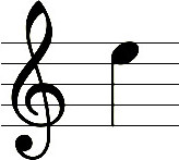 Stimmton e'' – Notenbeispiel